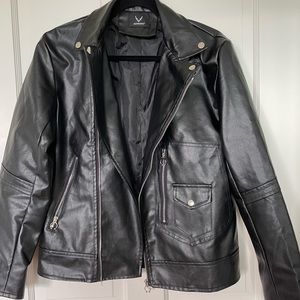 Women’s Moto Faux Leather Jacket